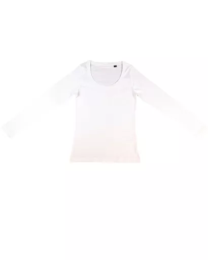 Women's 'Sheila' Organic Deep Round Long Sleeve T-Shirt