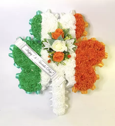 Shamrock Funeral Tribute - Irish - Lucky - any colour
