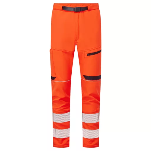 System Hi-Vis Eco Stretch Softshell Orange Trouser