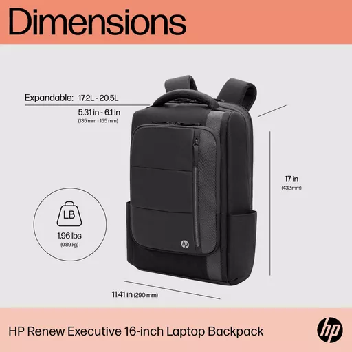 HP Renew Executive 16-inch Laptop Backpack