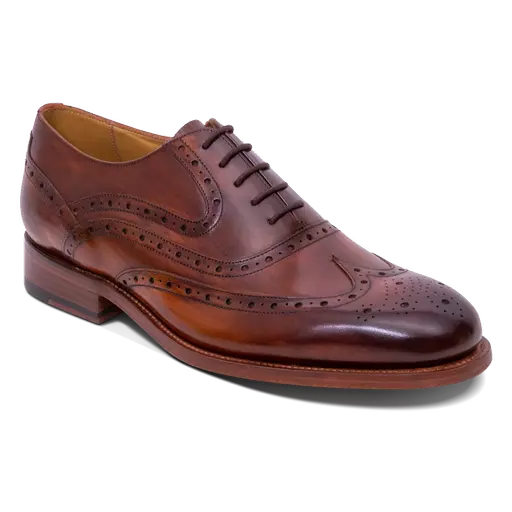 Barker Shoes. Liffey - Hand Brushed Brown