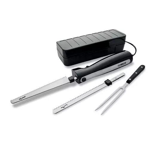 Electric Knife with fork and black case