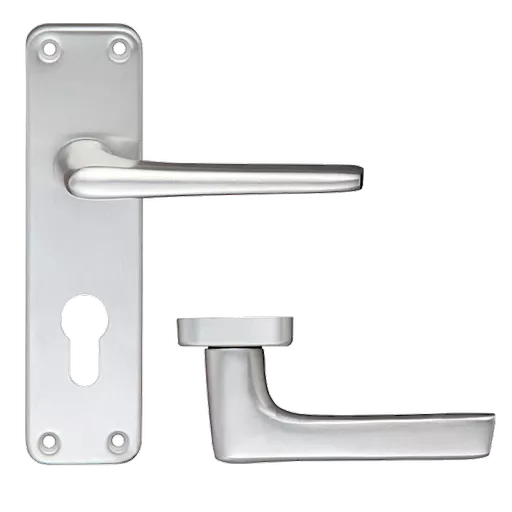 ZOO Lever Handle On Euro Lock Backplate