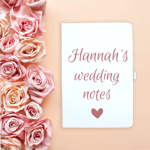 Notebook Heart Wedding Notes