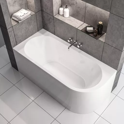 Biscay Double Ended (DE) 1700 x 800 x 440mm 5mm Left hand (LH) Bath - White