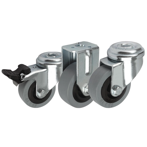 K1759 - Swivel and Fixed Castors With Solid Rubber Tyres