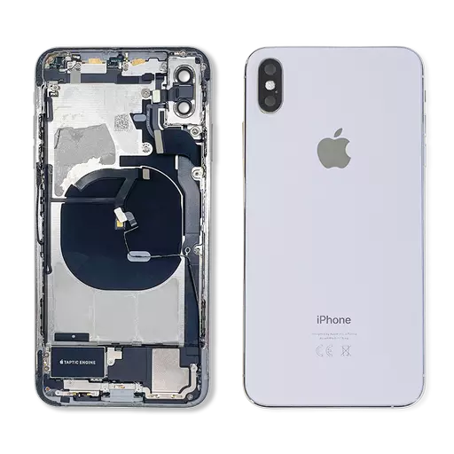 Back Housing With Internal Parts (RECLAIMED) (Grade C Minus) (Silver) (No CE Mark) - For iPhone XS Max