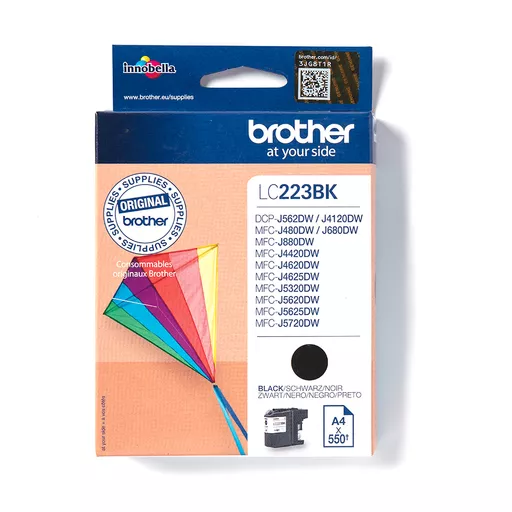 Brother LC-223BK Ink cartridge black, 550 pages ISO/IEC 24711 11.8ml for Brother DCP-J 562/MFC-J 4420/MFC-J 5320