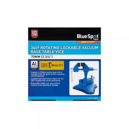 70mm (2 3/4") 360deg Rotating Lockable Vacuum Base Table Vice