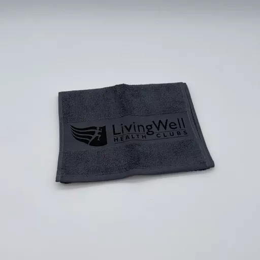 Grey Old Style Workout Towel
