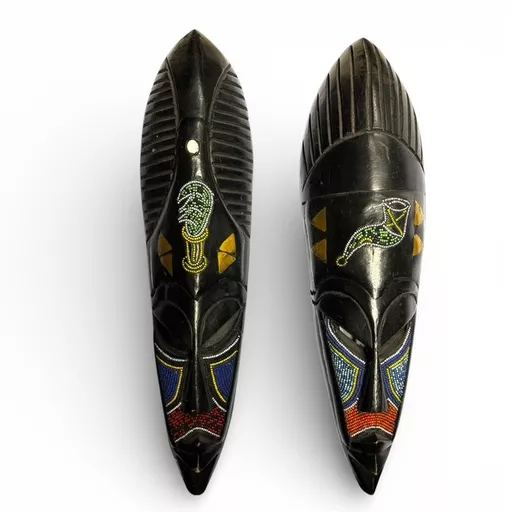 Pair of Ashanti Masks