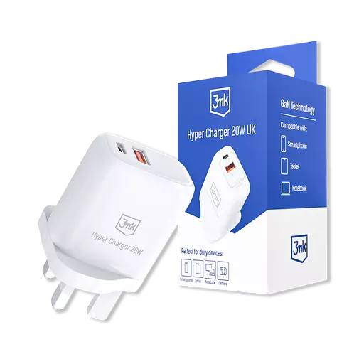 3mk - Hyper Charger - Dual-Port Fast Charging Plug (20W)