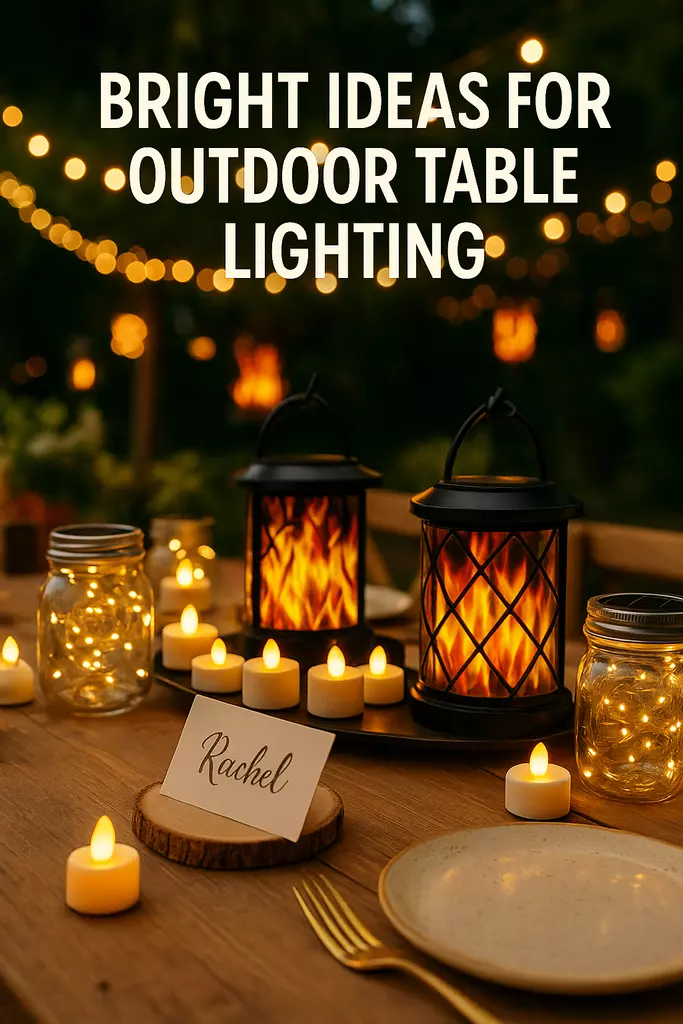 Light Up Your Table: Cordless Lighting Ideas for Outdoor Parties