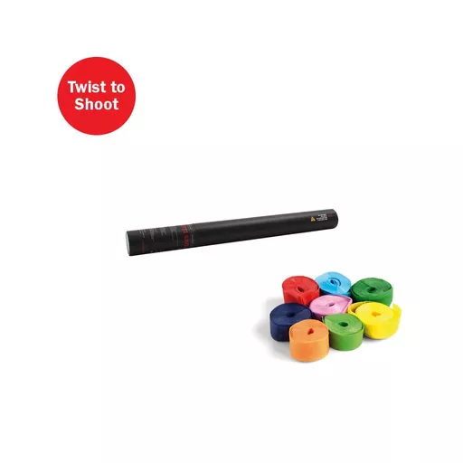 Equinox Handheld Confetti Streamer Cannon 50cm Multicoloured