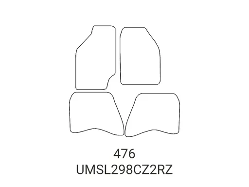 Mitsubishi L200 1996-2006 Tailored Rubber Mats