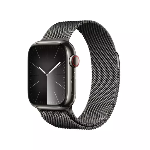 Apple Watch Series 9 41 mm Digital 352 x 430 pixels Touchscreen 4G Graphite Wi-Fi GPS (satellite)