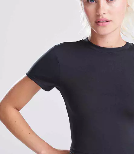 AWDis Ladies Cool Recycled Cropped T-Shirt