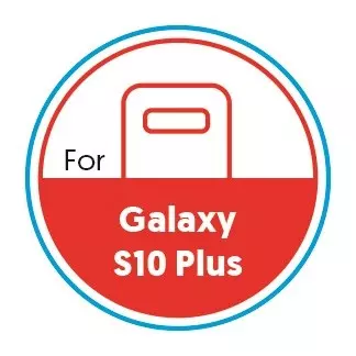 Smartphone Circular 20mm Label - Galaxy S10 Plus - Red