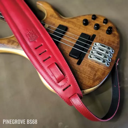 BS68 red bass guitar strap 115426.jpg