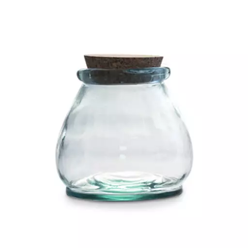 800ml Recycled Glass Jar with Cork Lid