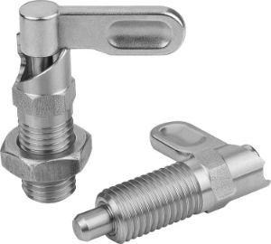 K1285 - Cam-Action Indexing Plungers With Stop In Stainless Steel