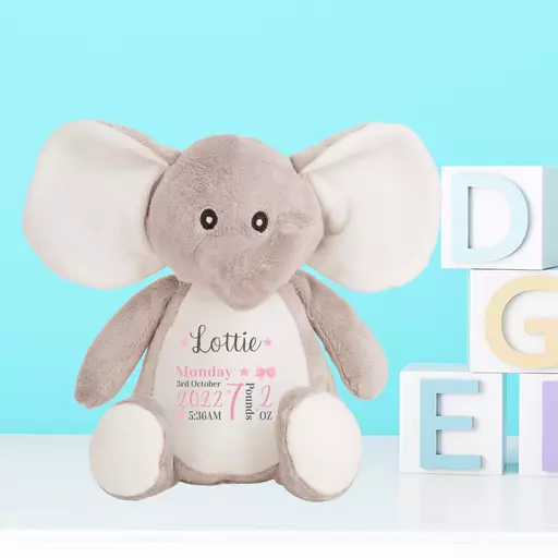 Elephant Baby Girl Plush Soft Toy