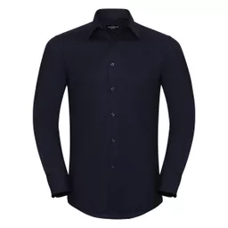 Men's Long Sleeve Easy Care Tailored Oxford Shirt