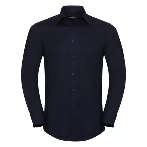 Men's Long Sleeve Easy Care Tailored Oxford Shirt