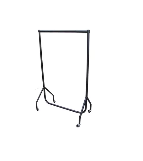 2ft Black Heavy Duty Clothes Rail