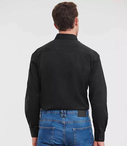 Russell Athletic Collection Long Sleeve Easy Care Oxford Shirt