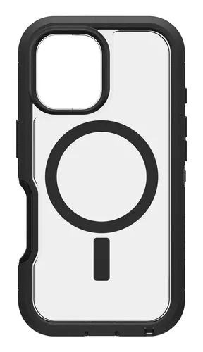 OtterBox Defender Series XT - Back cover for mobile phone - rugged - MagSafe compatibility - plastic - dark side (clear / black) - for Apple iPhone 16