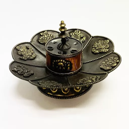 Copper Lotus Incense Burner