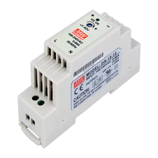 VIDEX 12V DC 1.25A DIN Power Supply