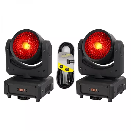 Equinox Fusion 120Q Moving Head Twin Pack Bundle