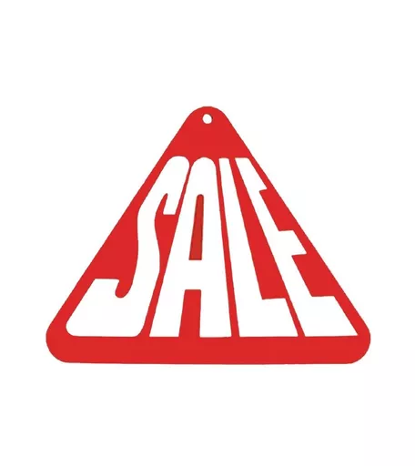 'Sale' Red & White Triangle Hanging Sign - 600mm x 490mm