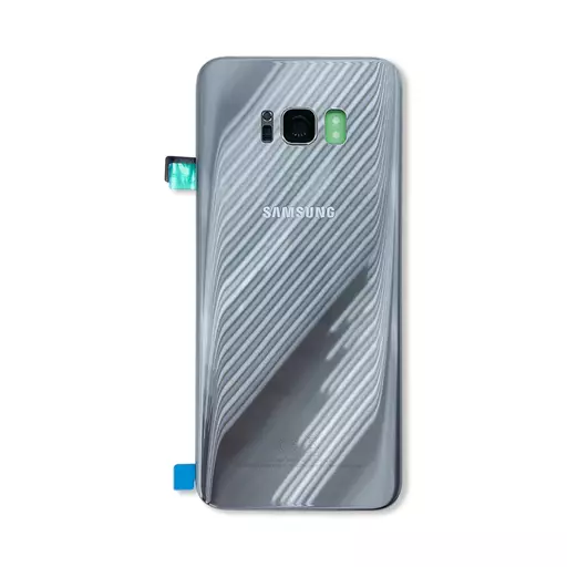 Back Cover w/ Camera Lens (Service Pack) (Silver) - For Galaxy S8+ (G955)
