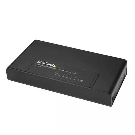 StarTech.com 5 Port Unmanaged Energy-Efficient Gigabit Ethernet Switch - Desktop / Wall Mount Network Switch