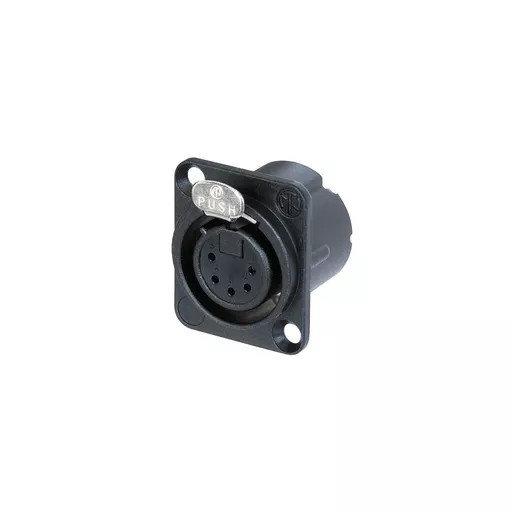 Neutrik NC5FD-LX-BAG 5 Pole Female Receptacle Black