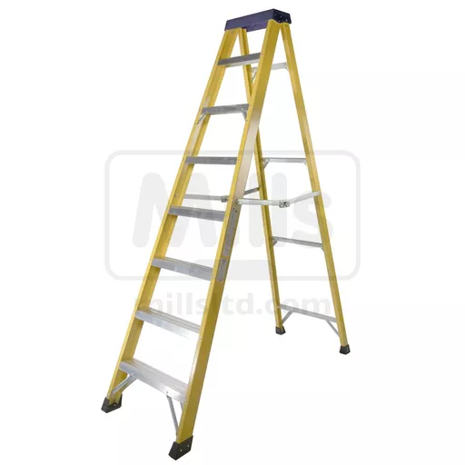 Mills Swingback Fibreglass Step Ladder - EN131