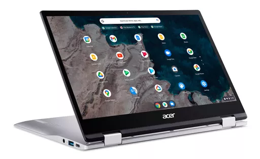 Acer CP513-1HL-S00A Qualcomm Kryo 468 Chromebook 33.8 cm (13.3") Touchscreen Full HD 8 GB LPDDR4x-SDRAM 128 GB Flash Wi-Fi 5 (802.11ac) ChromeOS Silver
