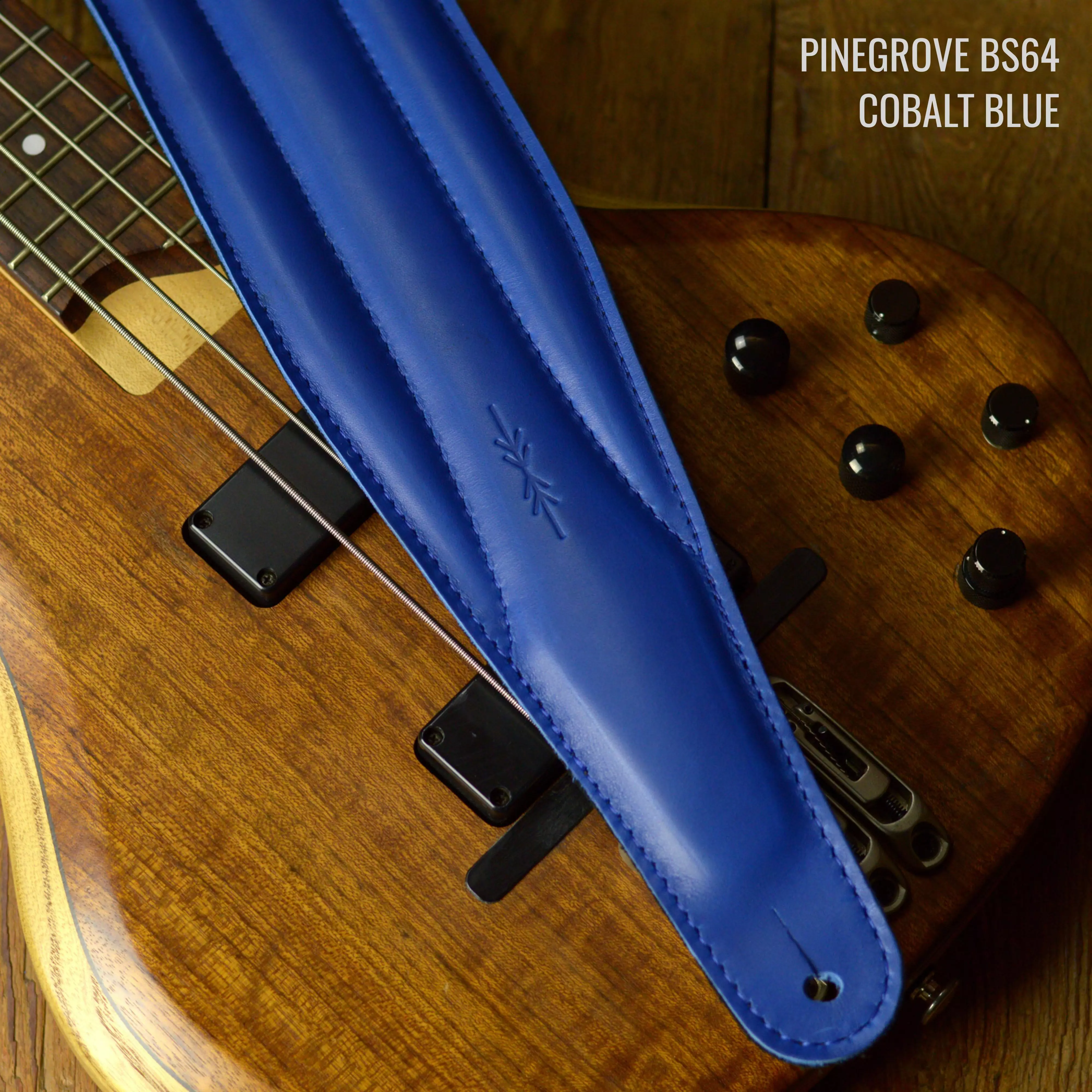 BS64 cobalt blue leather guitar strap by Pinegrove ANNO DSC_0296.jpg