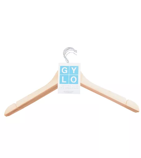Light Wooden Wishbone Hanger With No Bar 450mm - Pack of 5