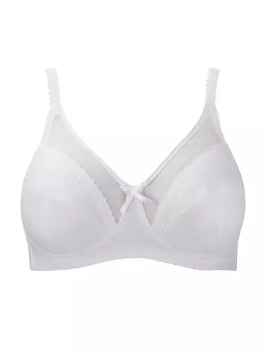 Royce NON-WIRED BRA   Charlotte   White Skin Black