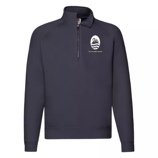 TheCherwellSchool_QuarterZipSweatshirt_Navy_Front.png