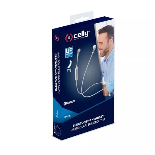 Celly BhDrop Headset Neck-band Micro-USB Bluetooth White