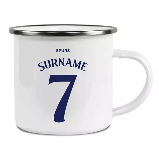 Tottenham Hotspur Back of Shirt Enamel Camping Mug