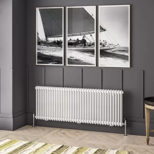 Imperia 2 Column Radiator 600 x 1640mm Gloss White