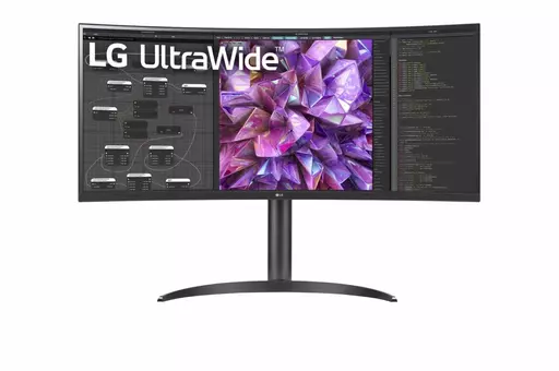 LG 34WQ75C-B computer monitor 86.7 cm (34.1") 3440 x 1440 pixels UltraWide Quad HD Black