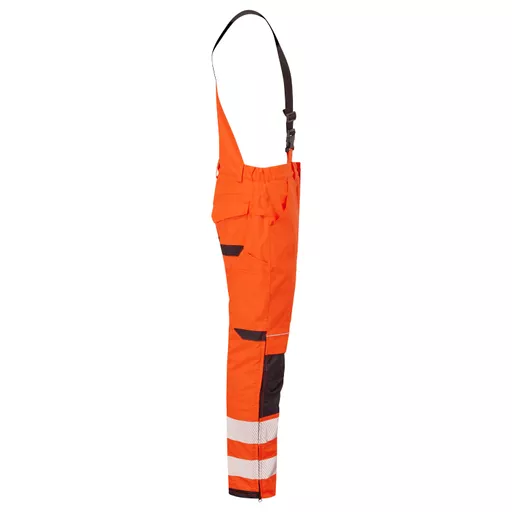 SYS810-ON-System-Hi-Vis-Eco-Orange-Navy-Thermal-Waterproof-Trouser-with-Shoulder-Straps-Right With Segmented Tape.png