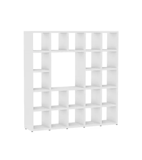 White Storage Cube Shelving with Large Opening 5 x 5